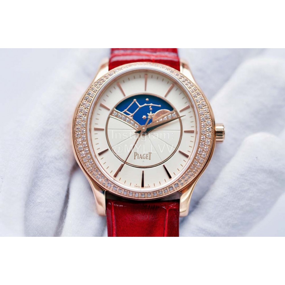 Piaget Limelight Stella 36mm Dial Diamond Watch Red