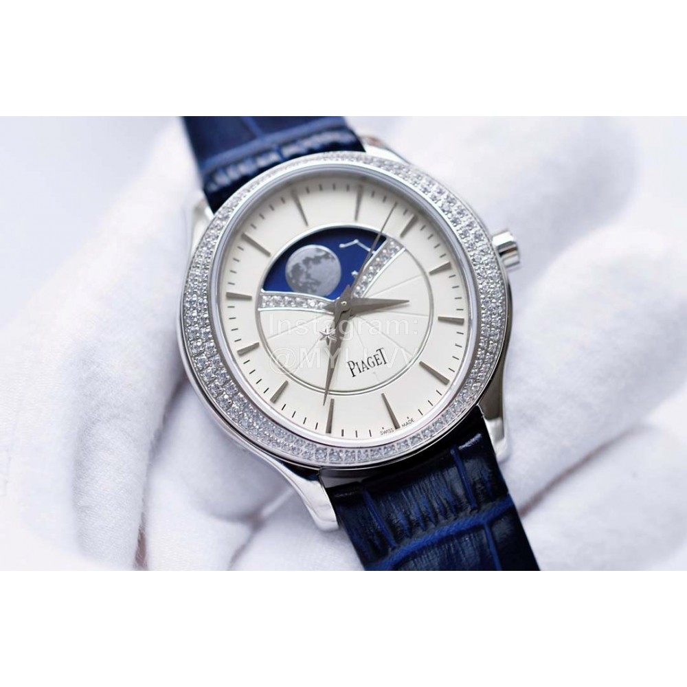 Piaget Limelight Stella 36mm Dial Diamond Watch Navy
