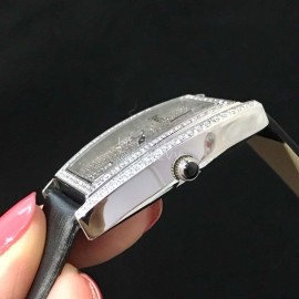 Piaget Limelight Diamond Dial Black Strap Watch 