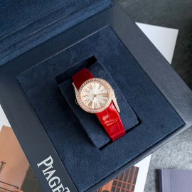 Piaget Limelight Gala 26mm Dial Red Leather Strap Watch