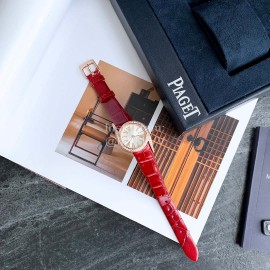 Piaget Limelight Gala 26mm Dial Red Leather Strap Watch