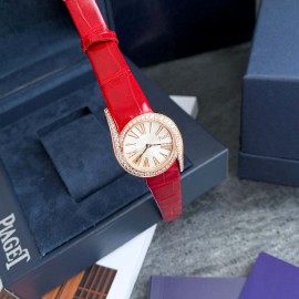 Piaget Limelight Gala 26mm Dial Red Leather Strap Watch