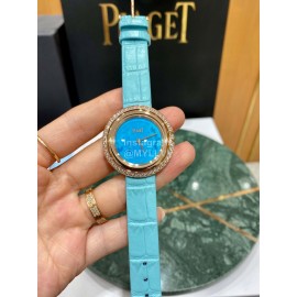 Piaget 316l Refined Steel 34mm Dial Watch Blue