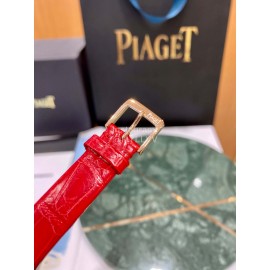 Piaget 316l Refined Steel 34mm Dial Watch Red