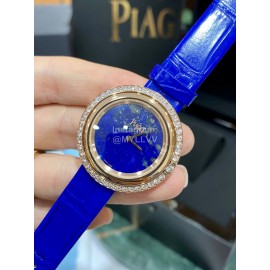 Piaget 316l Refined Steel 34mm Dial Watch Dark Blue