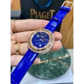 Piaget 316l Refined Steel 34mm Dial Watch Dark Blue