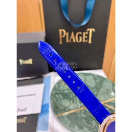 Piaget 316l Refined Steel 34mm Dial Watch Dark Blue