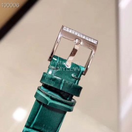 Piaget Limelight Gala Diamond Leather Strap Watch Green