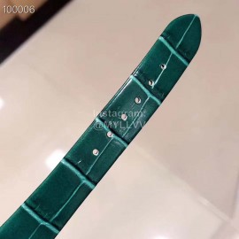 Piaget Limelight Gala Diamond Leather Strap Watch Green