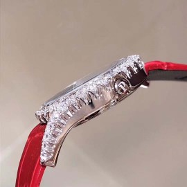 Piaget Limelight Gala Diamond Leather Strap Watch Red