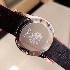 Piaget Limelight Gala Diamond Leather Strap Watch Red