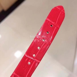 Piaget Limelight Gala Diamond Leather Strap Watch Red