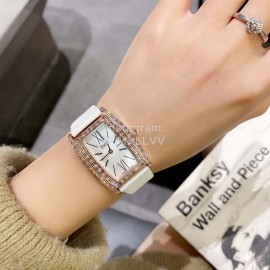 Piaget 316l Refined Steel White Strap Watch