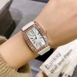 Piaget 316l Refined Steel White Strap Watch