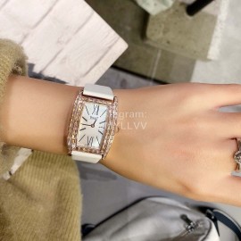 Piaget 316l Refined Steel White Strap Watch