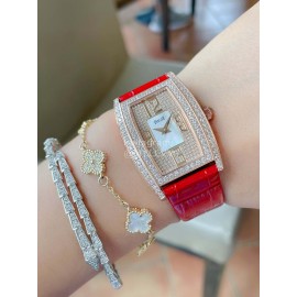 Piaget 316l Steel Case Diamond Dial Watch Gold