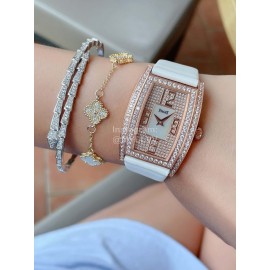 Piaget 316l Steel Case Diamond Dial Watch Gold