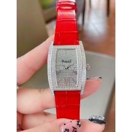 Piaget 316l Steel Case Diamond Dial Watch Silver