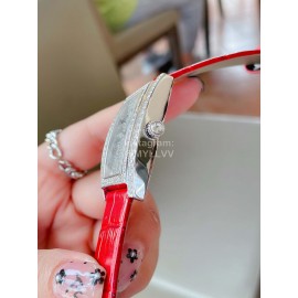 Piaget 316l Steel Case Diamond Dial Watch Silver