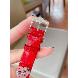 Piaget 316l Steel Case Diamond Dial Watch Silver