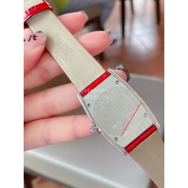 Piaget 316l Steel Case Diamond Dial Watch Silver