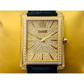 Piaget Pff Factory Sapphire Crystal Diamond Dial Watch Gold