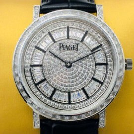 Piaget Pg Factory Altiplano Diamond Dial Watch Black