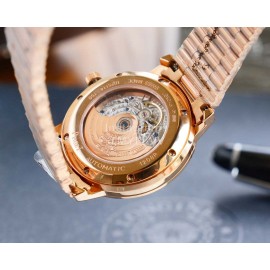 Piaget Altiplano Sapphire Crystal Steel Strap Watch Rose Gold