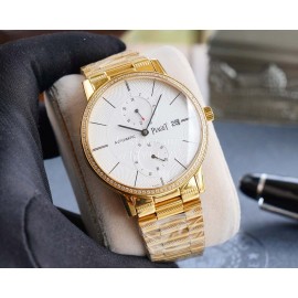 Piaget Altiplano Sapphire Crystal Steel Strap Watch Gold