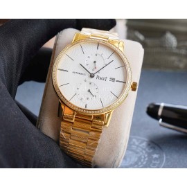 Piaget Altiplano Sapphire Crystal Steel Strap Watch Gold