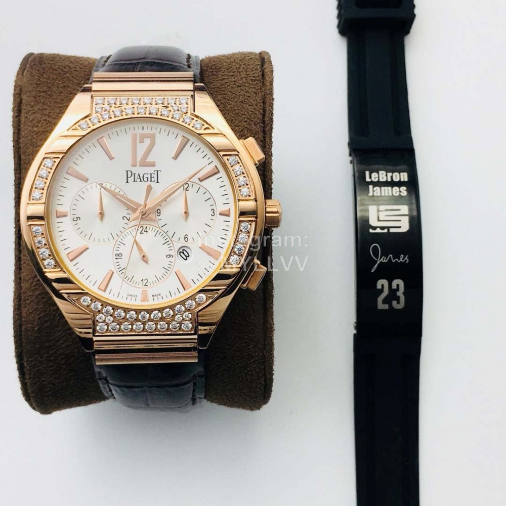 Piaget 43mm Dial Diamond Multifunctional Watch Rose Gold