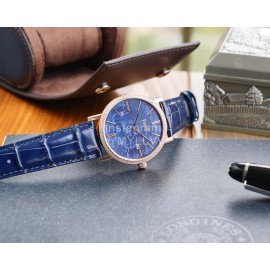Piaget Altiplano Sapphire Crystal Mechanical Watch Dark Blue