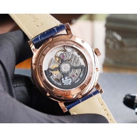 Piaget Altiplano Sapphire Crystal Mechanical Watch Dark Blue