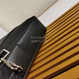 Prada Nylon Leather Handle Elegant Business Briefcase For Men 2ve891