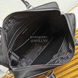 Prada Nylon Leather Handle Elegant Business Briefcase For Men 2ve891