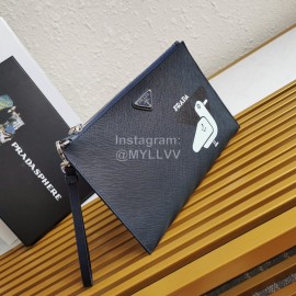 Prada Leather Lining Sheepskin Exquisite Printing Fashion Handbag 2nh005