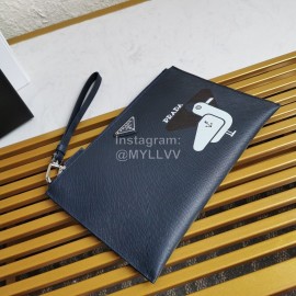 Prada Leather Lining Sheepskin Exquisite Printing Fashion Handbag 2nh005