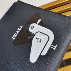 Prada Leather Lining Sheepskin Exquisite Printing Fashion Handbag 2nh005