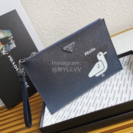 Prada Leather Lining Sheepskin Exquisite Printing Fashion Handbag 2nh005