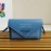 Prada Exquisite Leather Flap Closure Fashion Messenger Bag For Women Blue 1bp020