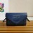 Prada Exquisite Leather Flap Closure Fashion Messenger Bag For Women Dark Blue 1bp020