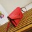 Prada Exquisite Leather Flap Closure Fashion Messenger Bag For Women Red 1bp020