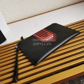 Prada Cross Grain Cowhide Exquisite Fashion Handbag Red 2ng005