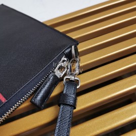 Prada Cross Grain Cowhide Exquisite Fashion Handbag Red 2ng005