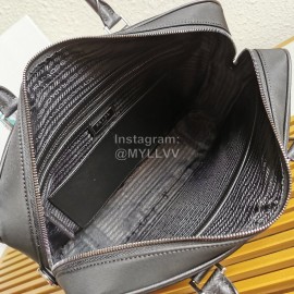 Prada Nylon Leather Exquisite Workmanship Business Briefcase For Men 2ve871