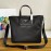 Prada New Large Nylon Leather Tote Bag Shopping Bag For Men Black 2vg064