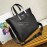 Prada New Large Nylon Leather Tote Bag Shopping Bag For Men Black 2vg064