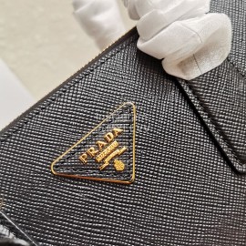 Prada Fine Leather Fashion Handbag Messenger Bag For Women Black 1ba232