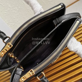 Prada Fine Leather Fashion Handbag Messenger Bag For Women Black 1ba232