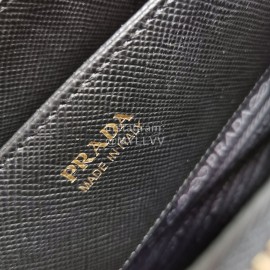 Prada Fine Leather Fashion Handbag Messenger Bag For Women Black 1ba232